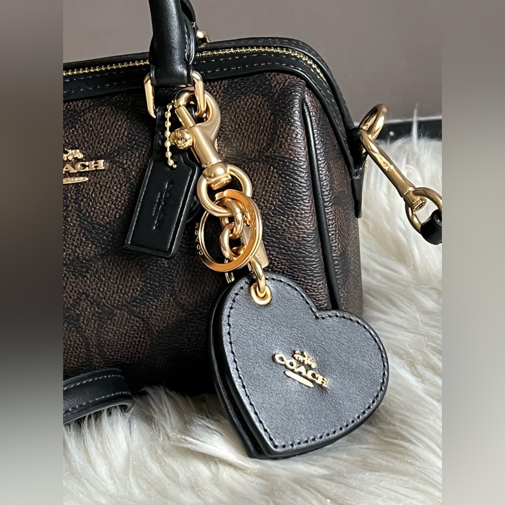 💰SOLD - CCL59 - Coach Mini Rowan Crossbody Bag in Signature Canvas Gift Set - Picture 4 of 14